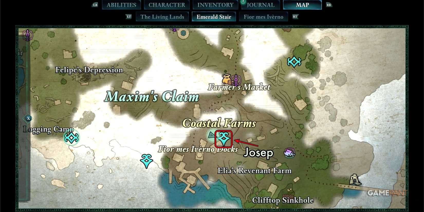 Avowed-Joseps-Farm-Location-Map