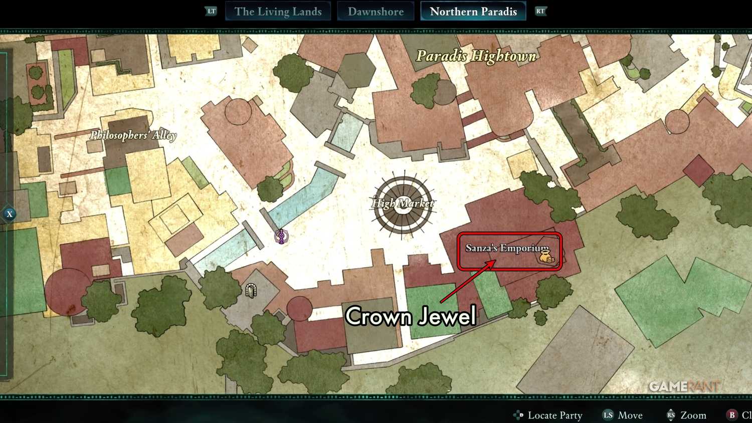 Como encontrar o fragmento da joia da coroa quebrada