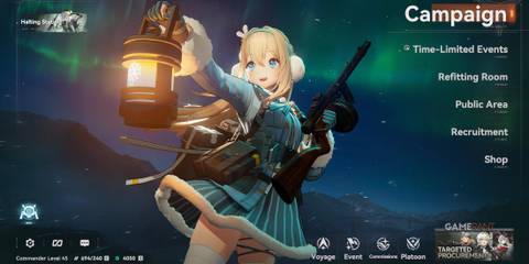 Menu in Girls' Frontline 2: Exilium