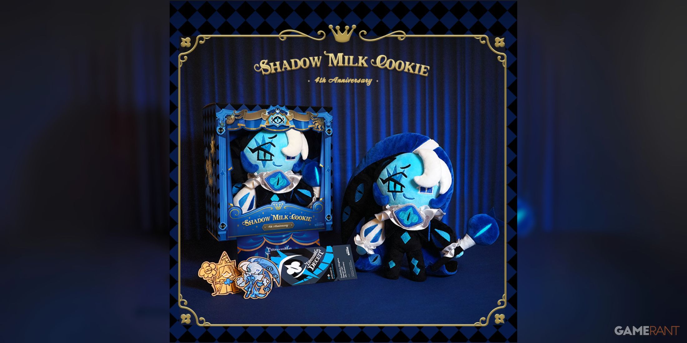 cookie run kingdom's shadow milk plushie bundle details.