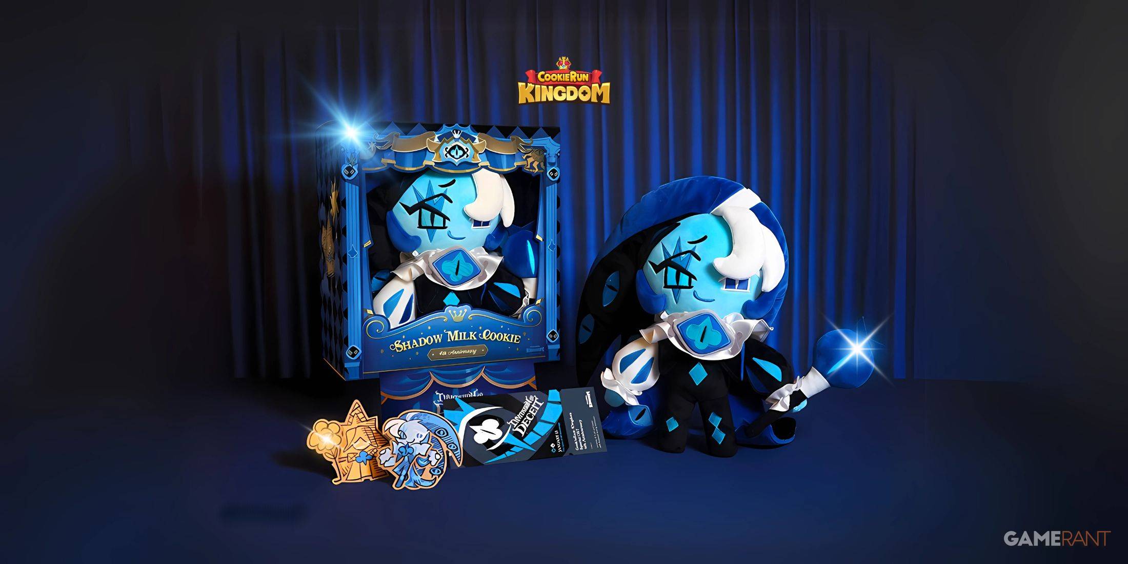 Cookie Run Kingdom License Shadow Milk Cookie Acrylic Keychain