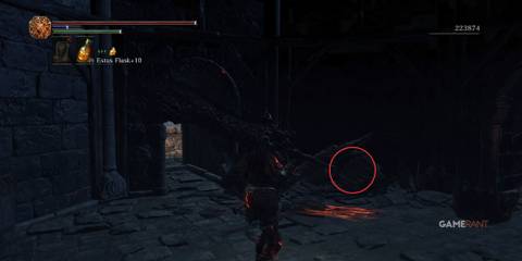 Character in a tower in Dark Souls 3