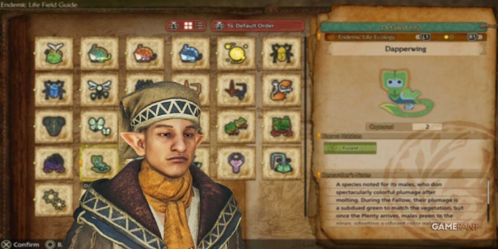 dapperwing samin quest monster hunter wilds research