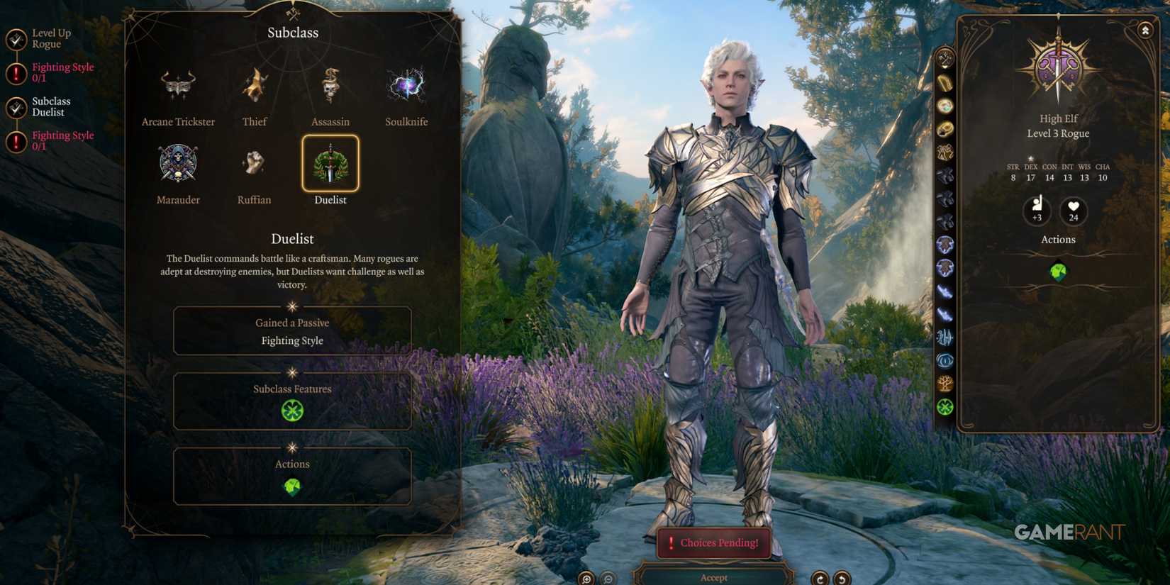 Duelist subclass mod adds agile melee combat for Rogues in Baldur’s Gate 3