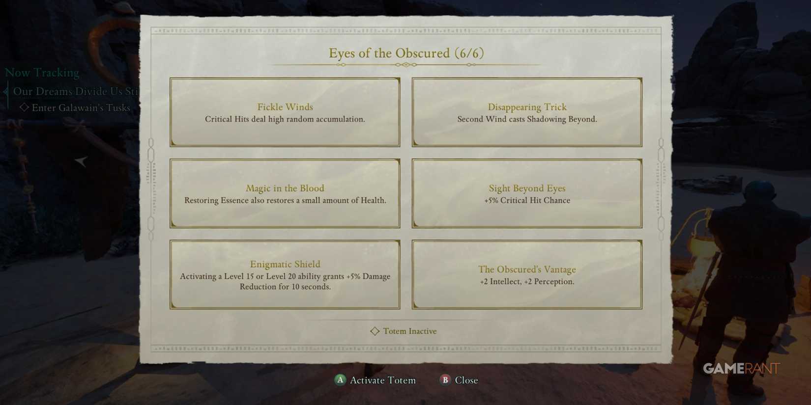 eyes of the obscured perks in avowed