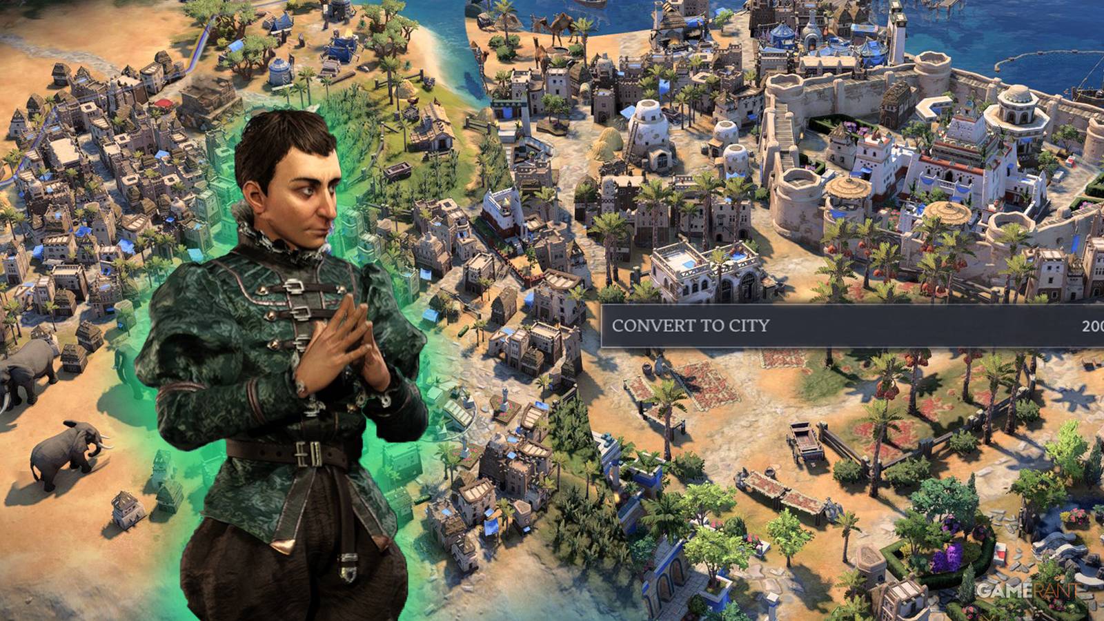 Featured image, when to convert towns into cities in civ 7