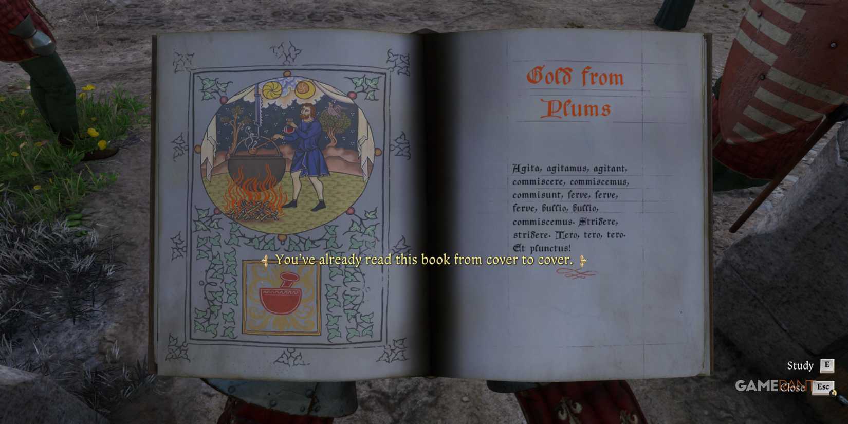 Fully read skill book in Kingdom Come Deliverance 2, now useless and best sold for extra groschen