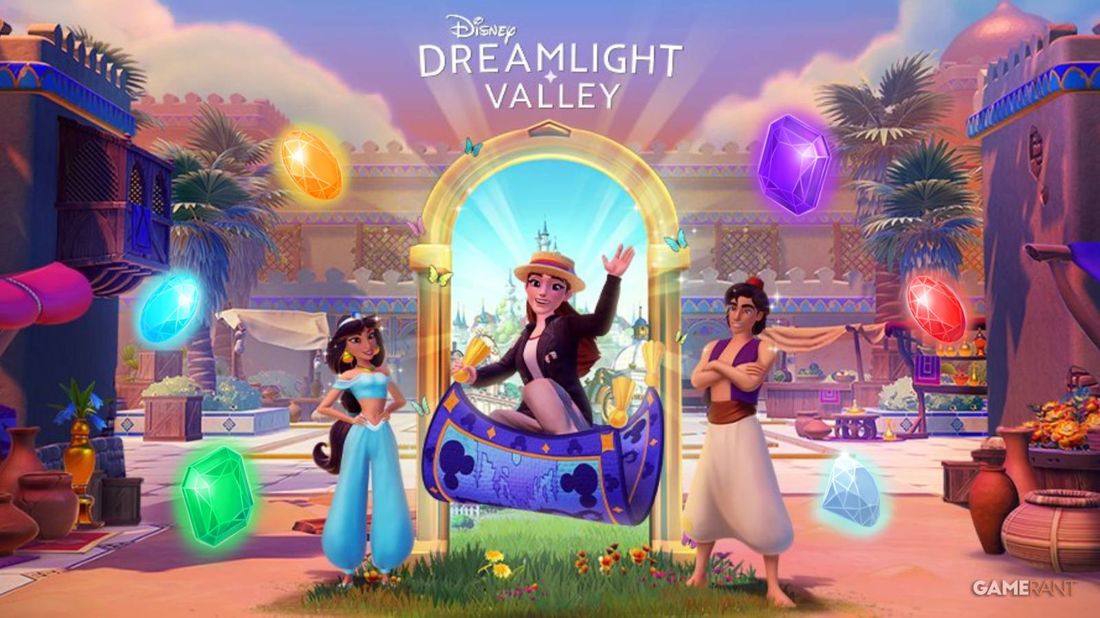 gem stall ddv aladdin jasmine snow white dwarfs