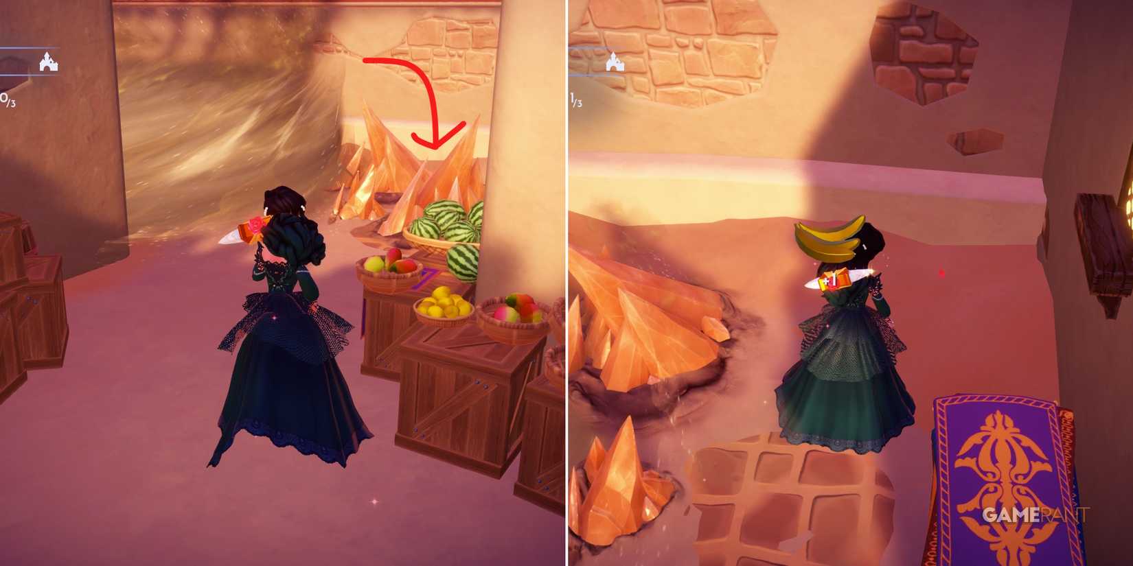 golden banana location 1 in disney dreamlight valley ddv