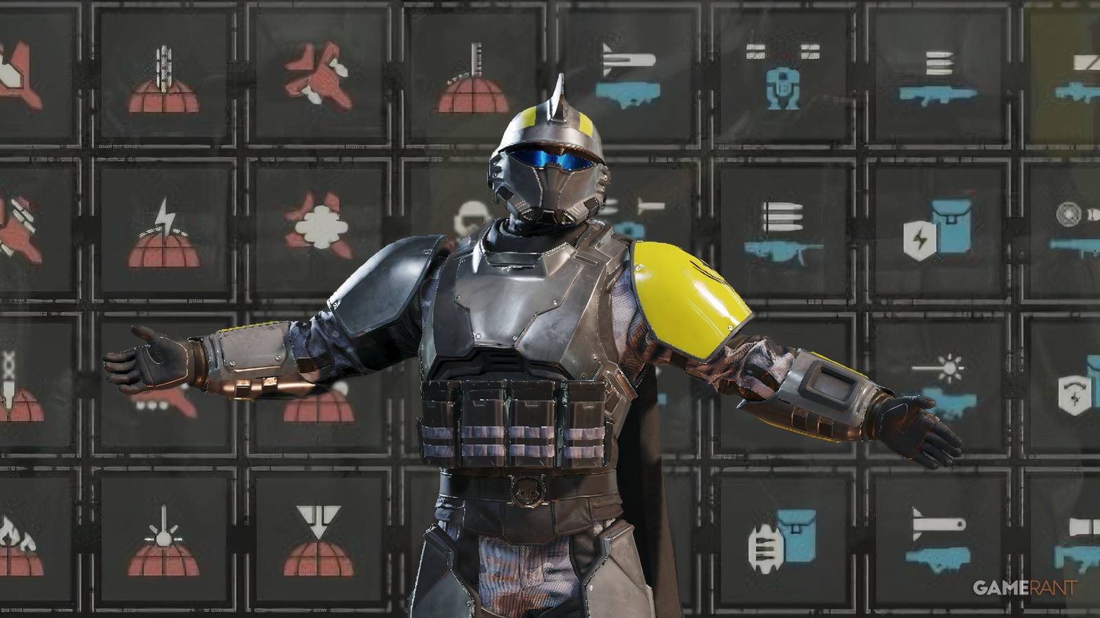 Helldivers 2 Stratagem Icons Template with Player Posing Hug Emote edit GAMERANT