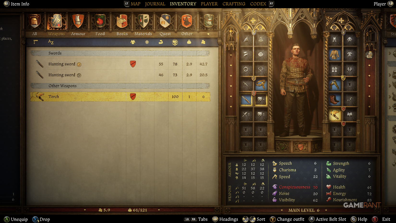 Henry carrying a torch in Kingdom Come Deliverance 2