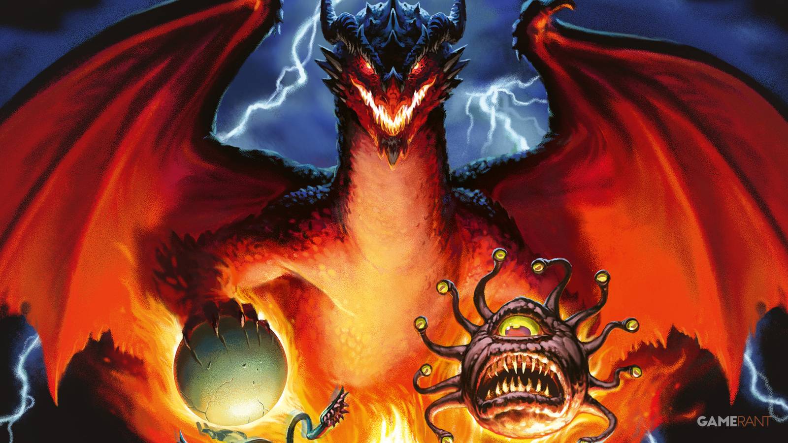 Horrified Dungeons and Dragons cover 2x1 crop red dragon GR exclusive