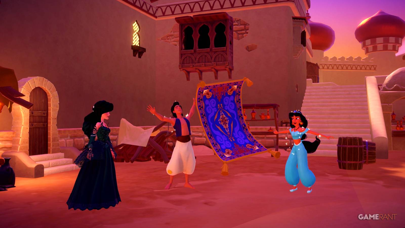how to unlock aladdin, jasmine, and magic carpet in ddv