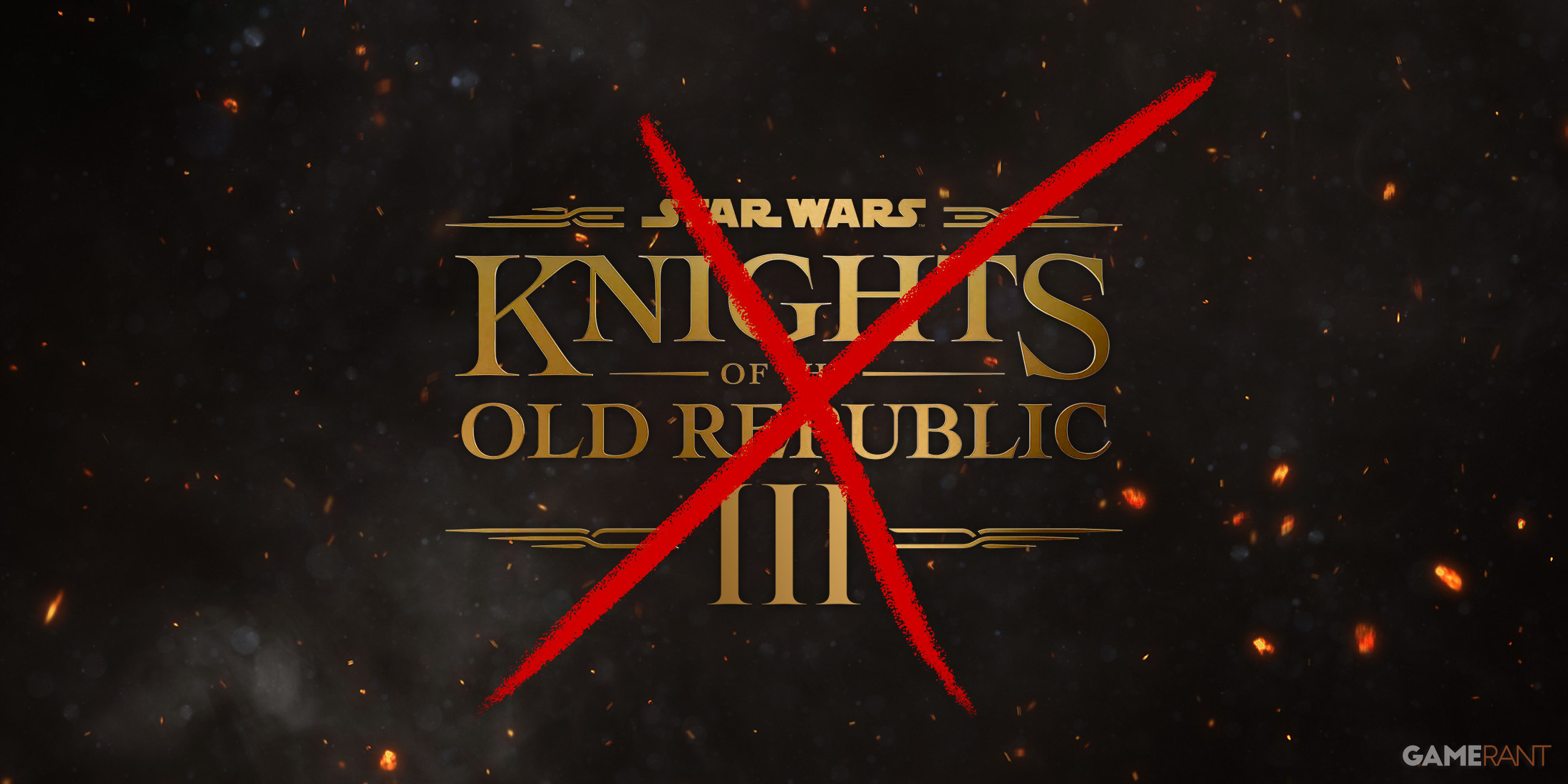 Star Wars Knights of the Old Republic III 3 Crossed Out Logo