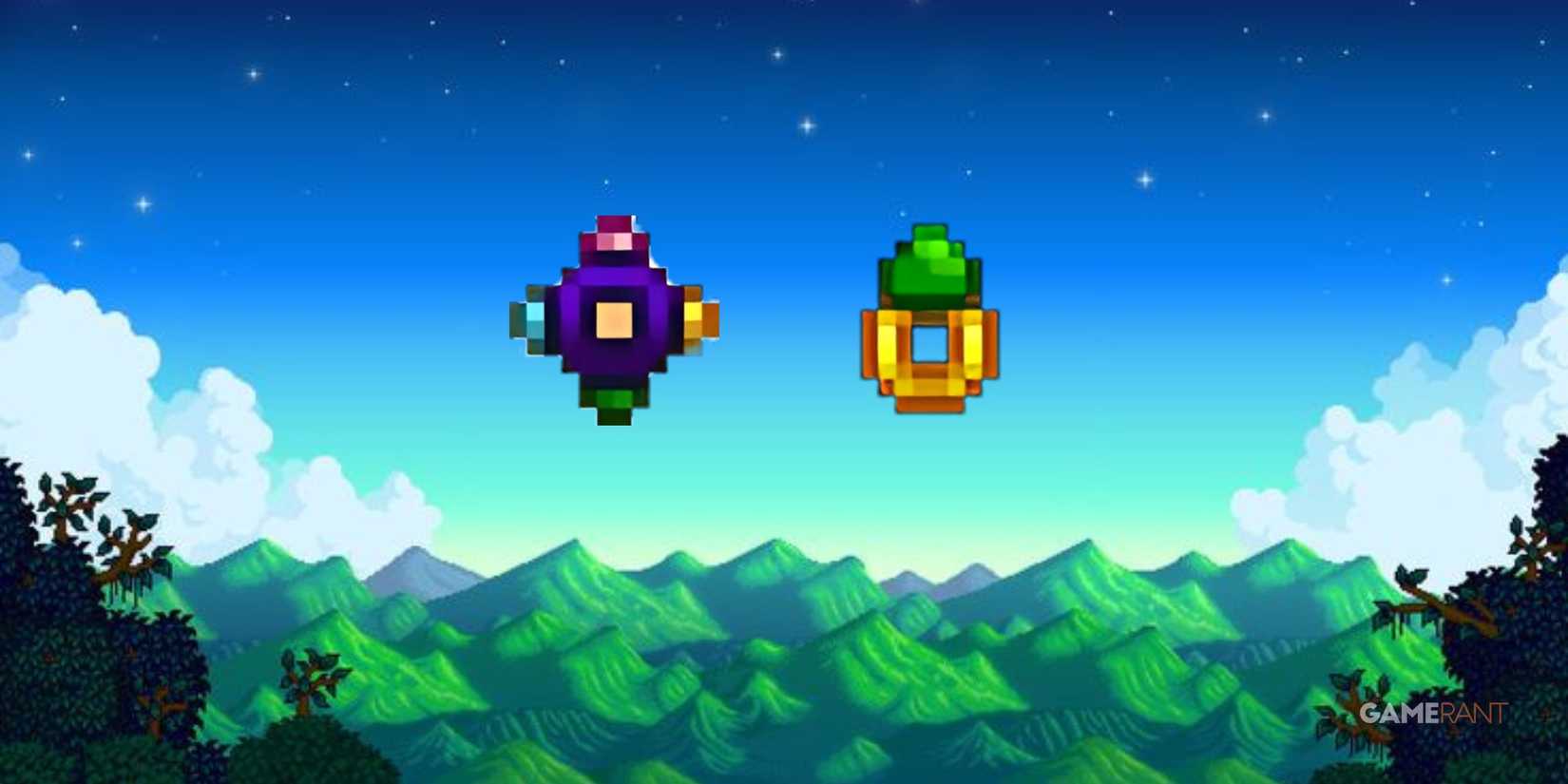 the iridium band and slime charmer in stardew valley.