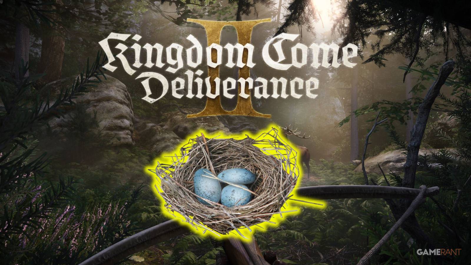 kingdom come deliverance 2 trick get eggs easily throwing stones at bird nests 