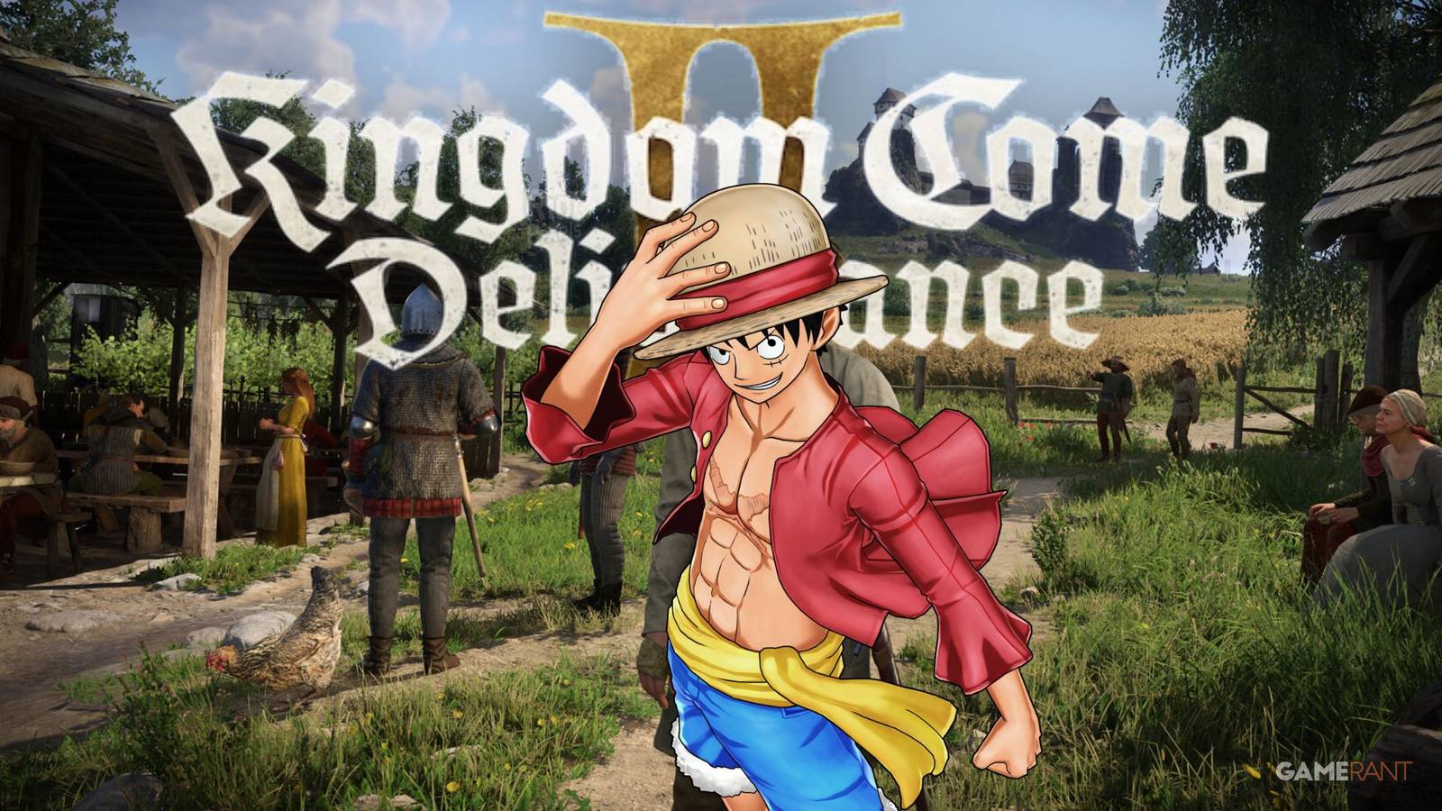 kingdom come deliverance 2 player finds luffy's straw hat easter egg one piece
