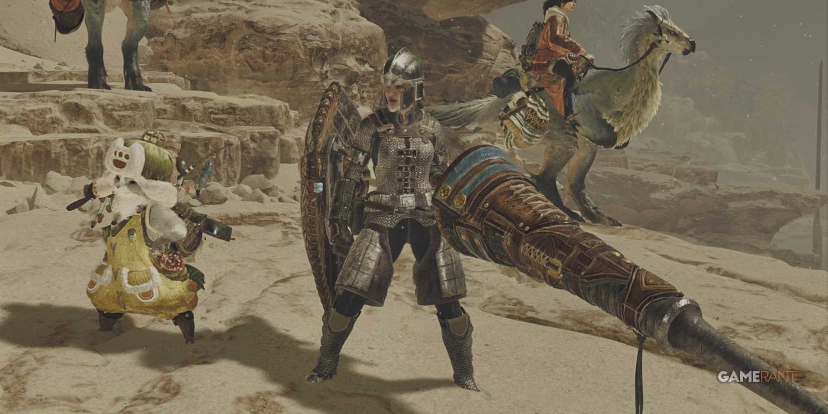 Lance, one of the best beginner weapons in Monster Hunter Wilds, with powerful blocking and effective counterattacks