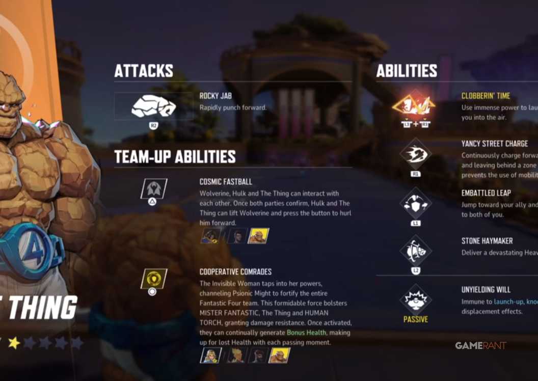 Marvel Rivals Thing Moves How to Play the Thing in Marvel Rivals