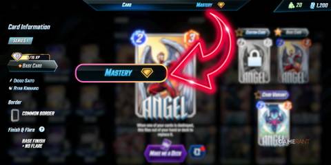 how to access character mastery in marvel snap.