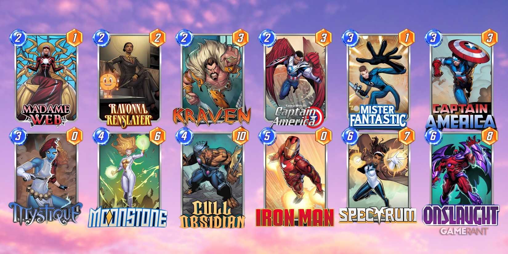 the best deck for sam wilson captain american in marvel snap.