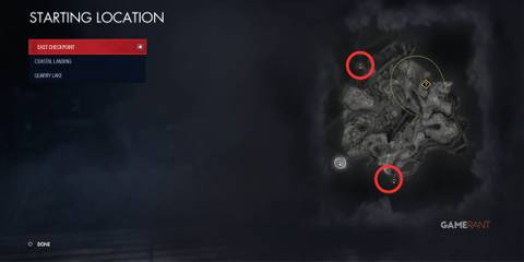 Mission 5 Sniper Elite Resistance All Starting Locations