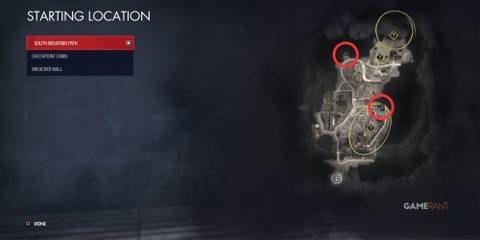 Mission 6 Sniper Elite Resistance All Starting Locations