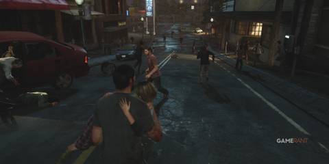 8 Games That Depict Broken Families Joel carries his daughter through the streets