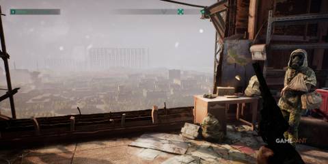 8 Best Games Set in a Nuclear Wasteland, Ranked A view from home base while holding a gun