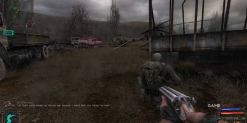 8 Best Games Set in a Nuclear Wasteland, Ranked Readying for a fight behind an NPC while holding a shotgun