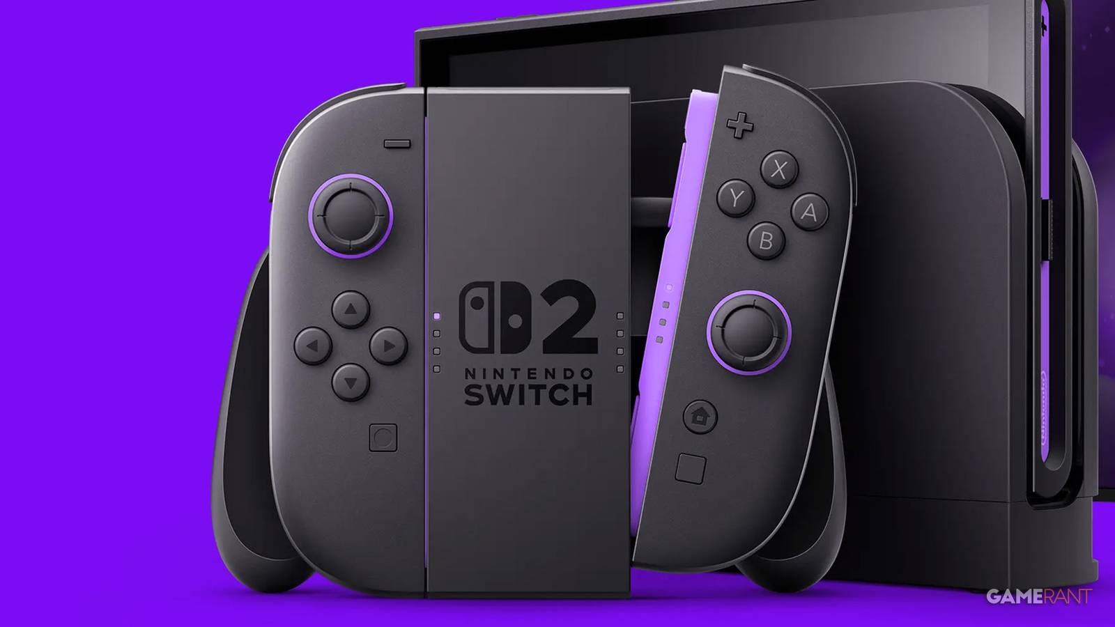 Nintendo Switch 2 purple Joy-Con grip 2x1 composite