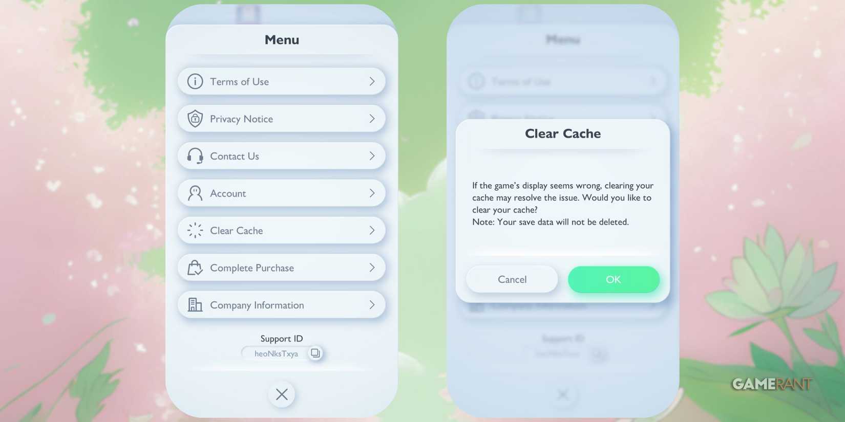 how to clear cache in pokemon tcg pocket.
