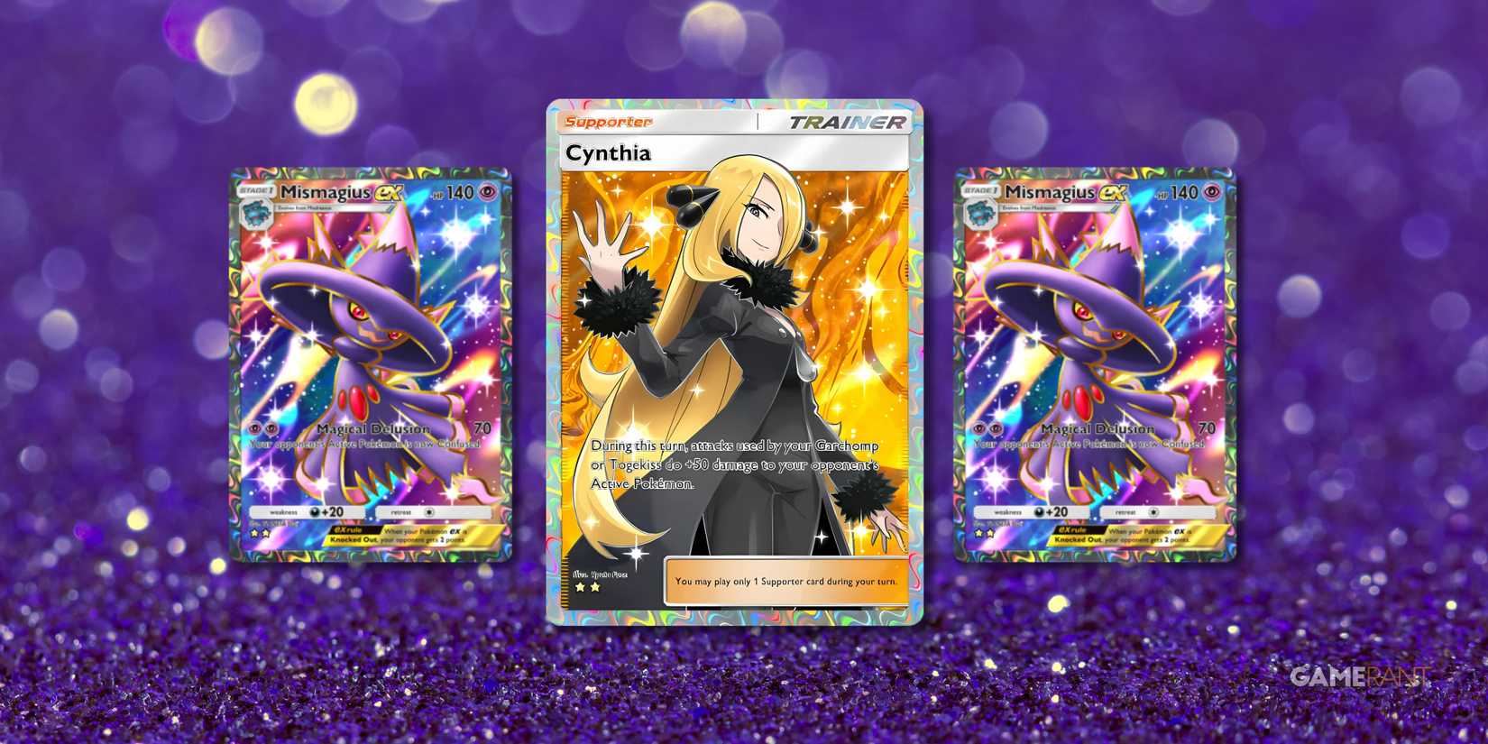 cynthia and mismagius ex deck in pokemon tcg pocket.