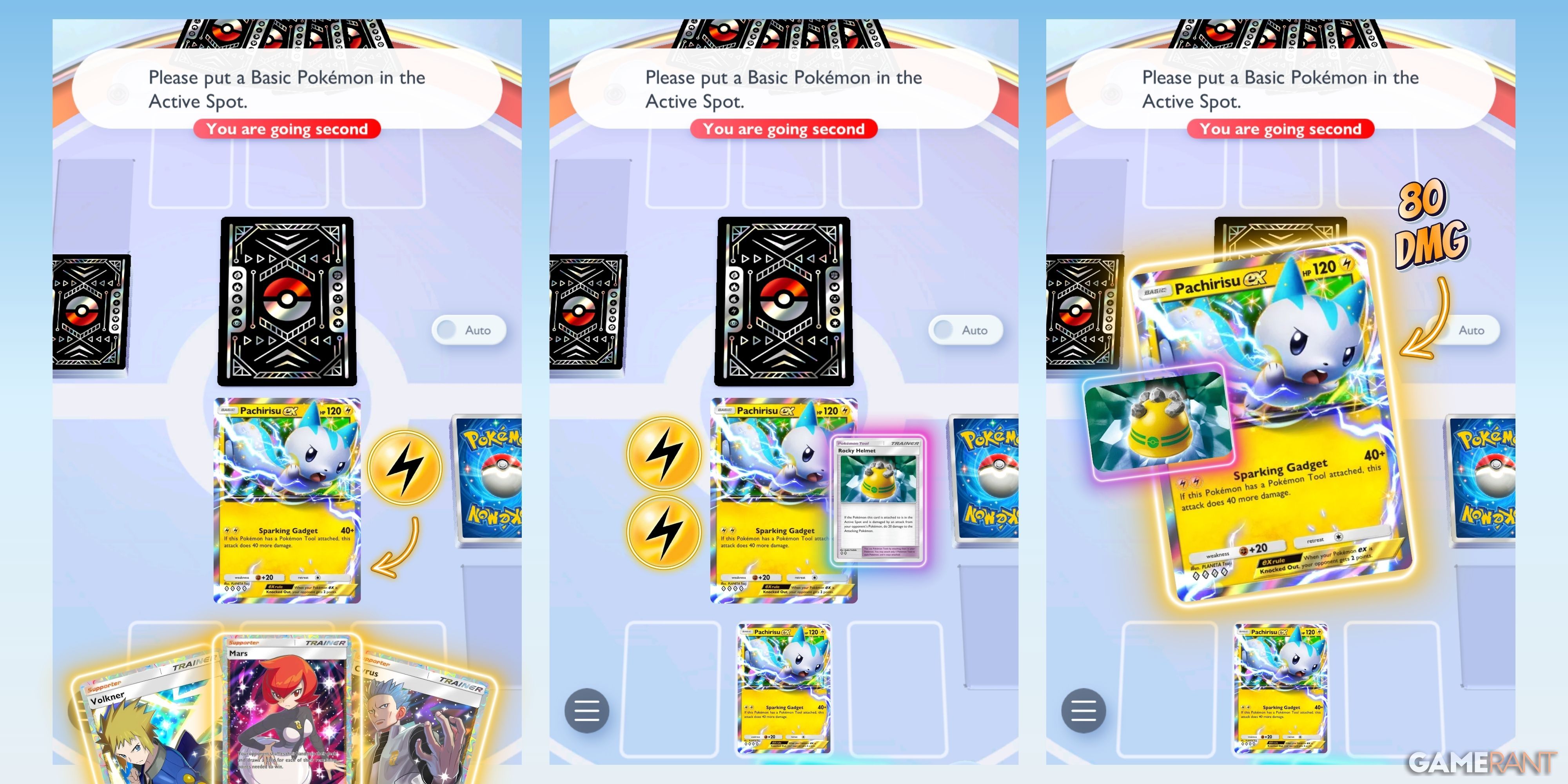 pachirisu ex deck playline strategy in pokemon tcg pocket.