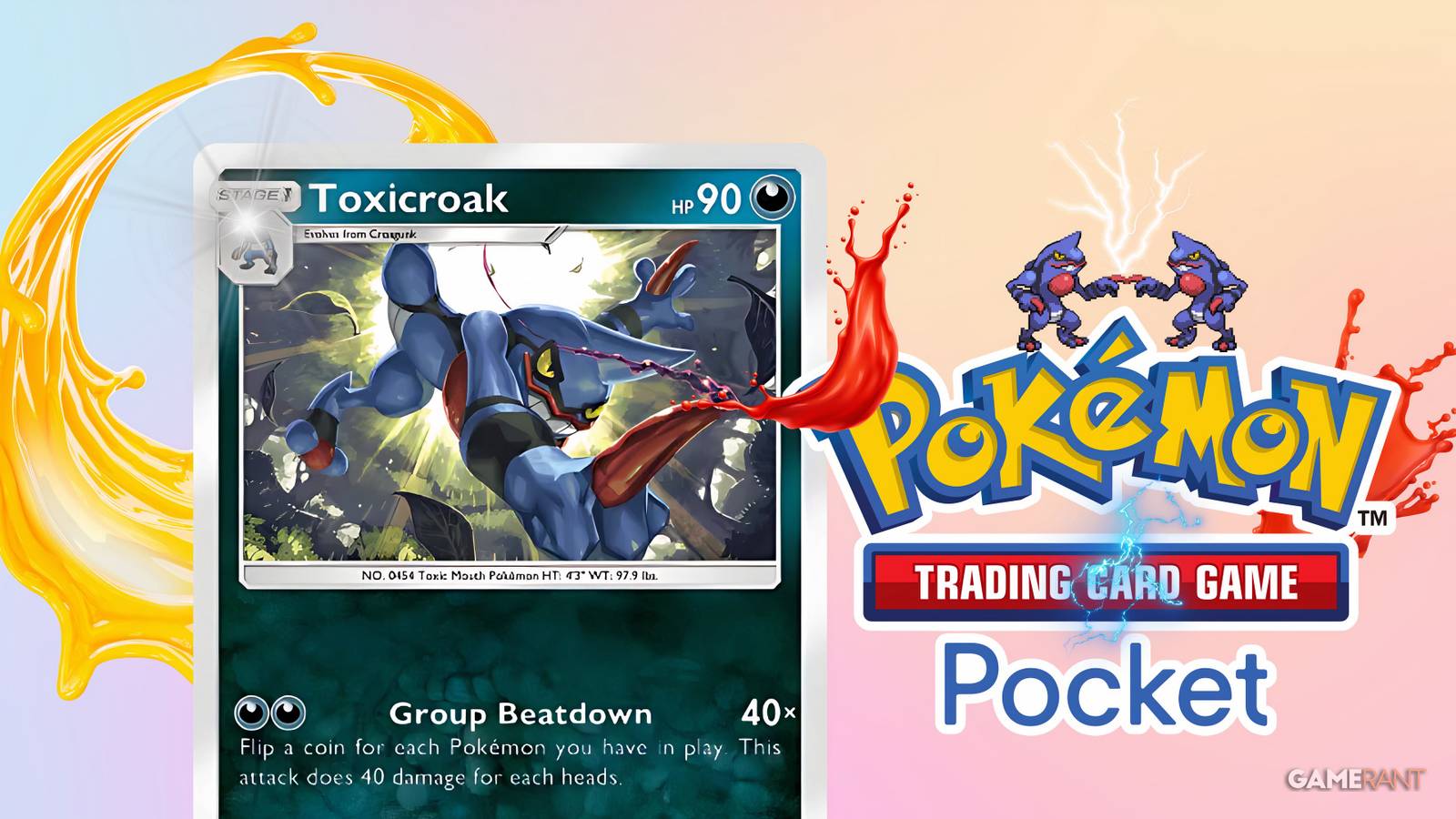 toxicroak card in pokemon tcg pocket.