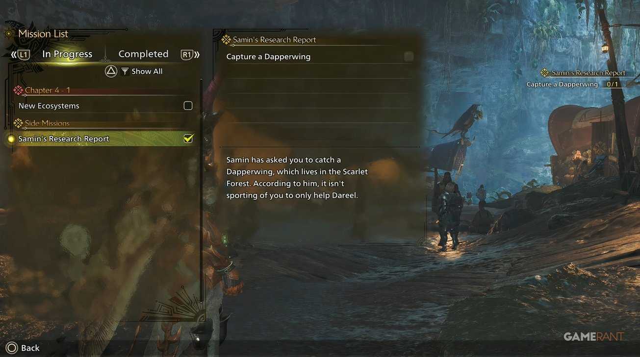 Dapperwing Location Dapperwing Location in Monster Hunter Wilds