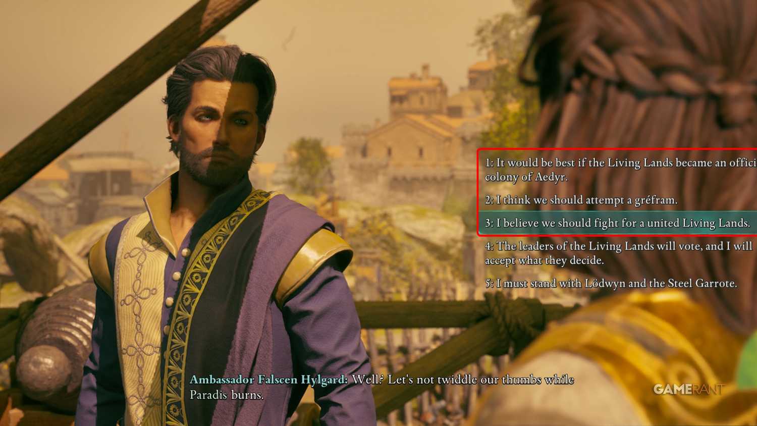 Enfrentar Lodwyn e decidir o destino das Living Lands