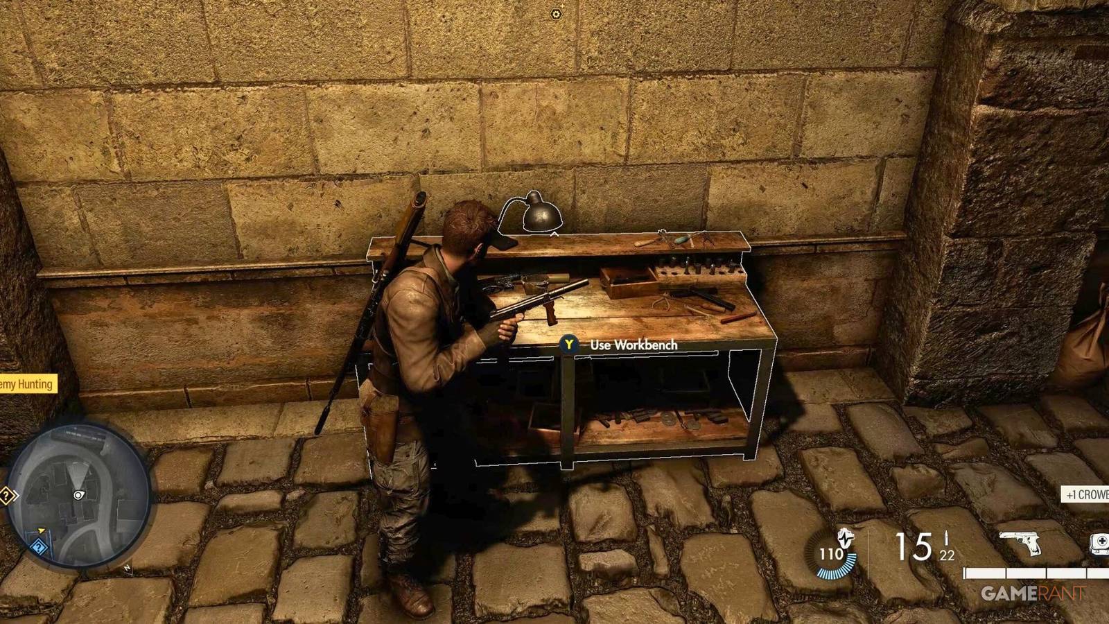 SMG Workbench in Mission 3 Sniper Elite Resistance