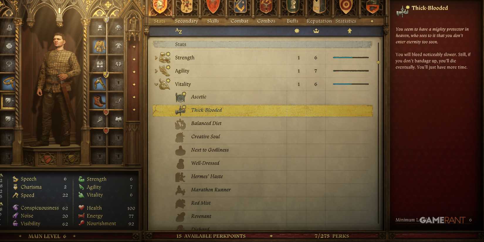 Spend perk points early and avoid letting them accumulate in Kingdom Come Deliverance 2