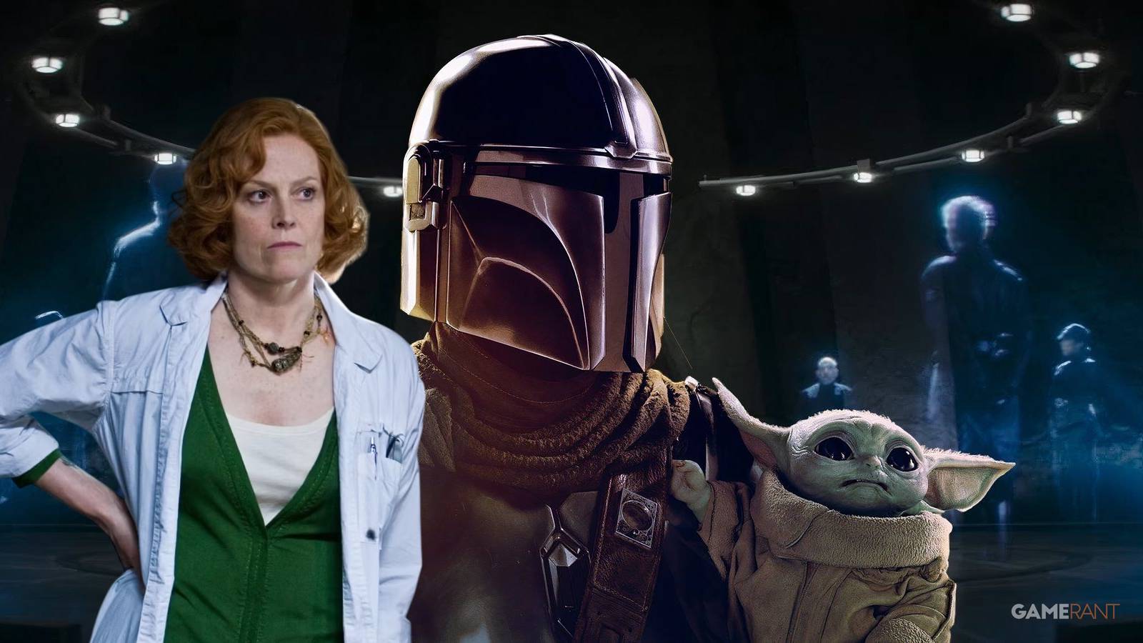 star wars sigourney weaver mandalorian and grogu role