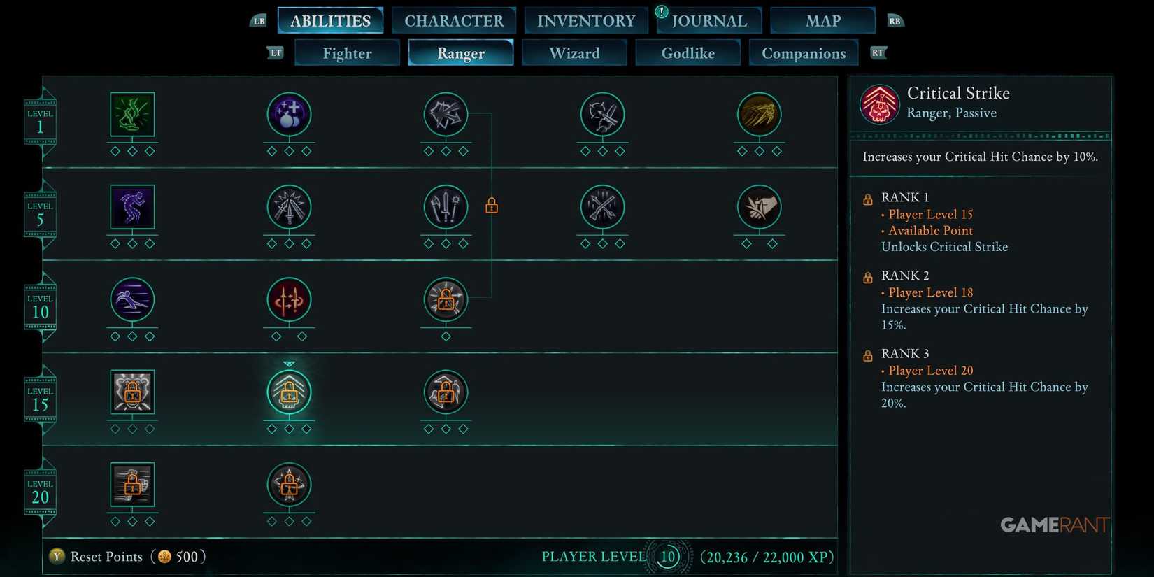 Critical Strike Ranger passive skill in Avowed