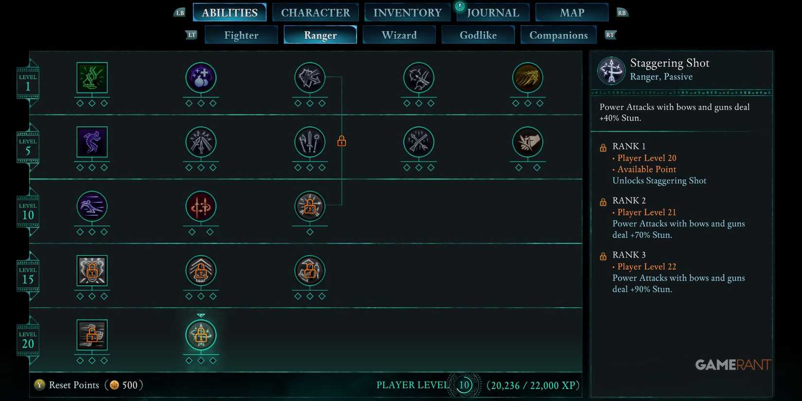 Staggering Shot Ranger passive in Avowed