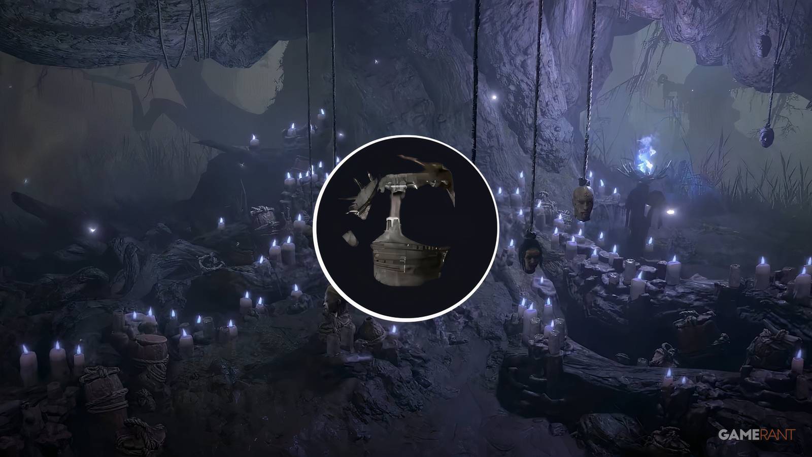 a picture of mantle of the mountains fury on a background of the tree of whispers