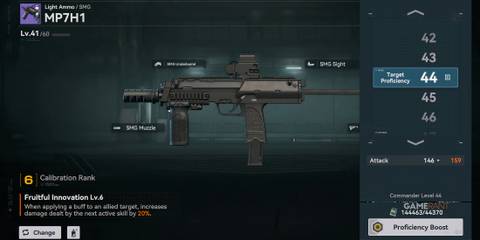 Upgrading weapon in Girls' Frontline 2: Exilium