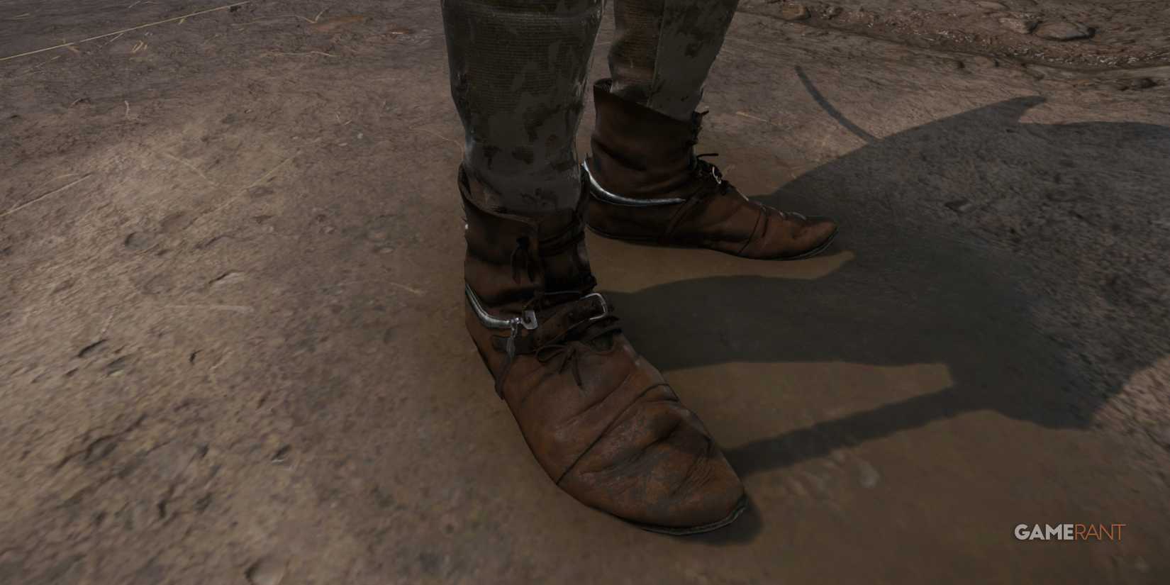 Used shoes in Kingdom Come Deliverance 2 wear out fast, and replacing them is cheaper than repairs