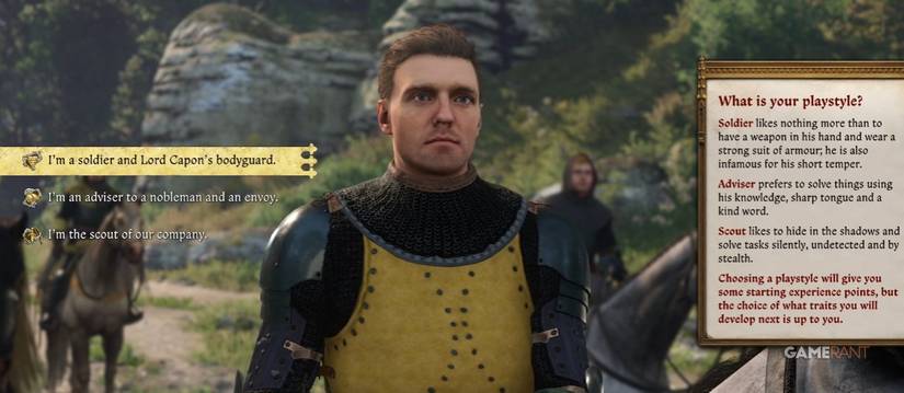 what is your playstyle screen kingdom come deliverance 2