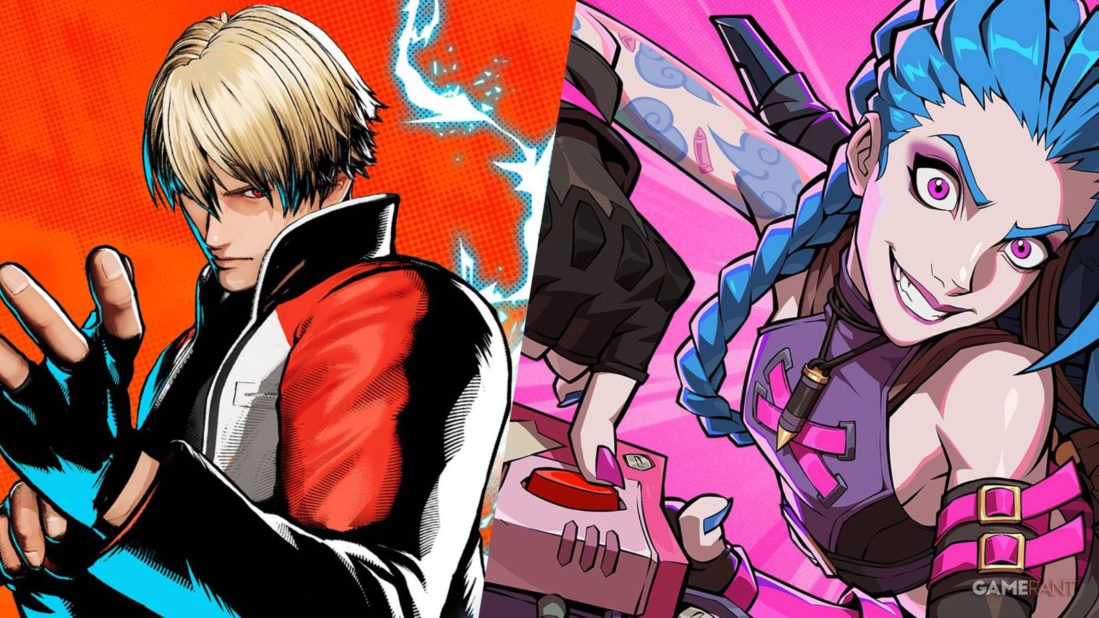 Rock Howard from Fatal Fury: City of the Wolves and Jinx from 2XKO and League of Legends