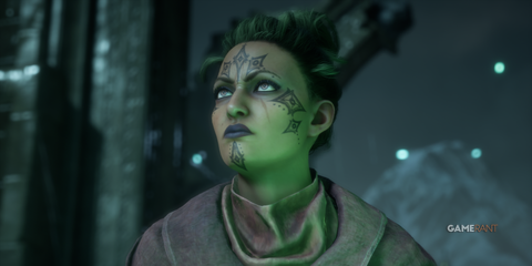 A human Shadow Dragon Rook looks up at the Archon's palace