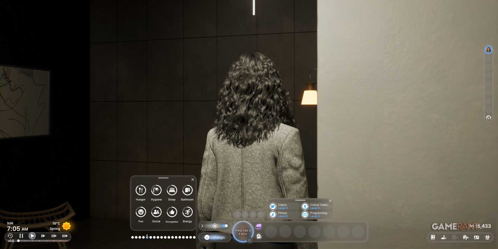 A Zoi exploring inZOI in Third Person view using new WASD controls, offering players better camera angles and immersion