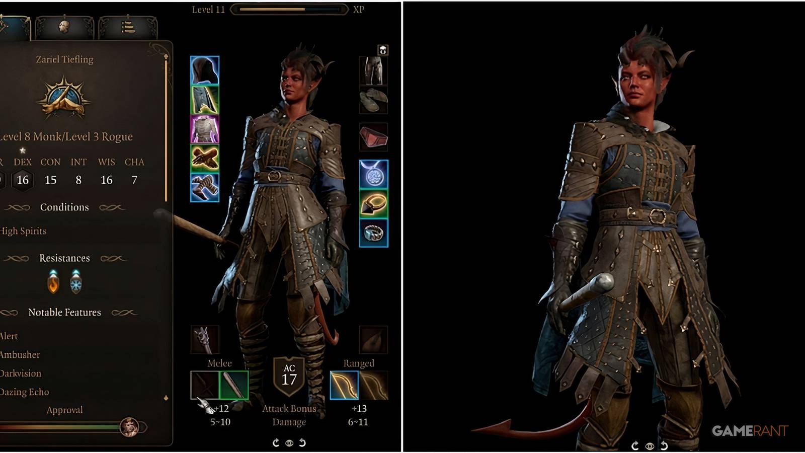 Karlach equipping the Club of Hill Giant Strength in off hand